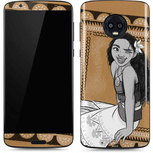 Disney Moana Winking Art Moto G6 Skin