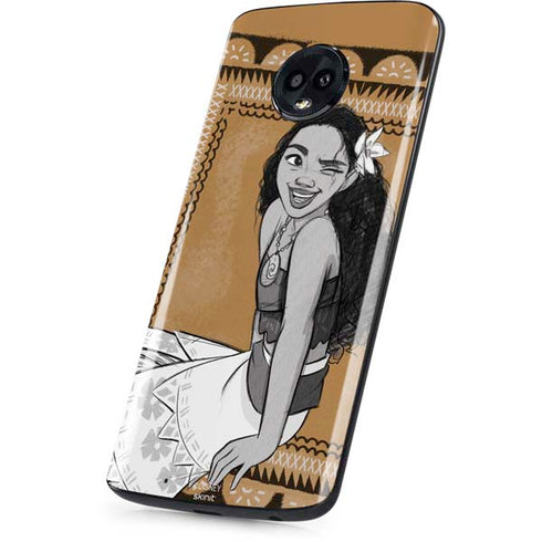 Disney Moana Winking Art Moto G6 Skin