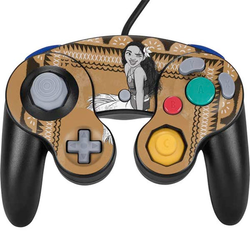 Disney Moana Winking Art Nintendo GameCube Controller Skin