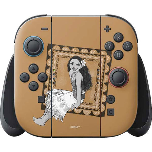 Disney Princess Moana Winking Art Nintendo Switch 2 (2025) Joy-Con Controller Skin