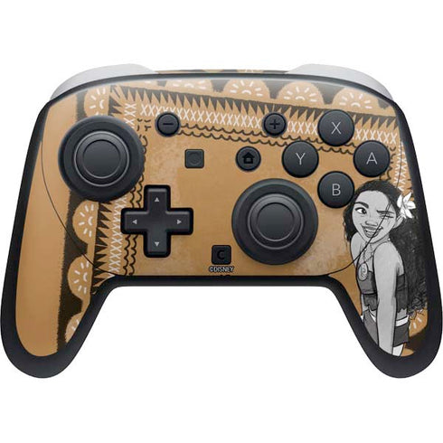 Disney Princess Moana Winking Art Nintendo Switch 2 (2025) Pro Controller Skin