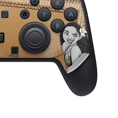 Disney Princess Moana Winking Art Nintendo Switch 2 (2025) Pro Controller Skin