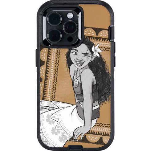 Disney Moana Winking Art Otterbox Defender iPhone Skin