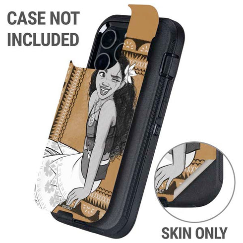 Disney Moana Winking Art Otterbox Defender iPhone Skin