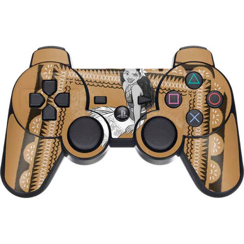 Disney Moana Winking Art PS3 Dual Shock wireless controller Skin