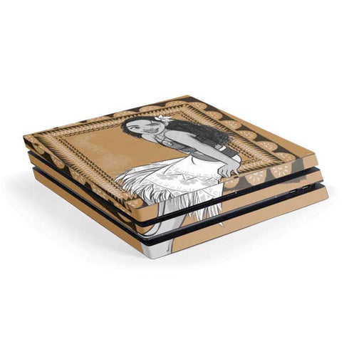 Disney Moana Winking Art PS4 Pro Console Skin