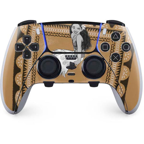 Disney Moana Winking Art PS5 DualSense Edge Pro Controller Skin