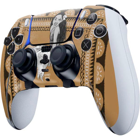Disney Moana Winking Art PS5 DualSense Edge Pro Controller Skin