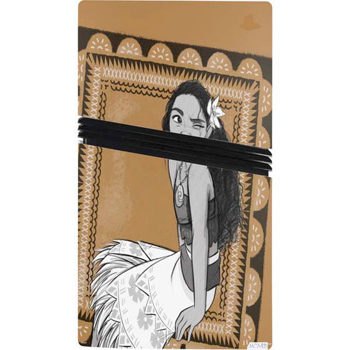 Disney Princess Moana Winking Art PS5 Pro Console Skin