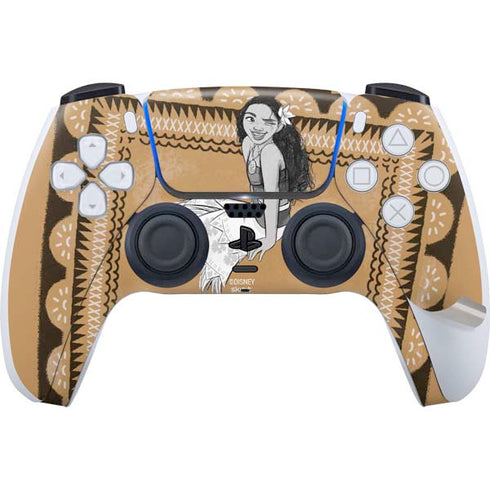 Disney Princess Moana Winking Art PS5 Pro Disk Bundle Skin