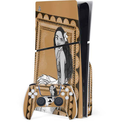 Disney Princess Moana Winking Art PlayStation PS5 Skins