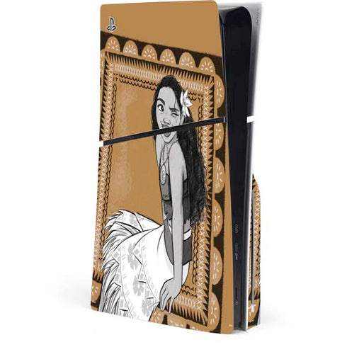 Disney Princess Moana Winking Art PlayStation PS5 Skins