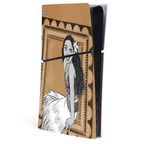 Disney Princess Moana Winking Art PlayStation PS5 Skins