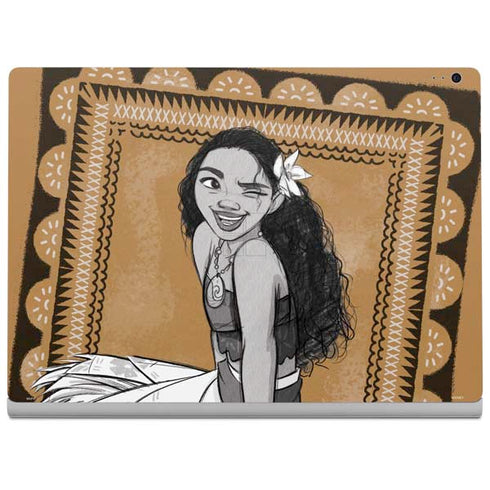 Disney Moana Winking Art Surface Book 2 13.5in Skin