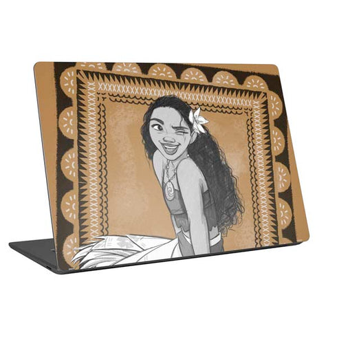 Disney Princess Moana Winking Art Laptop Skins