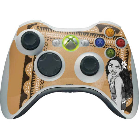 Disney Moana Winking Art Xbox 360 Wireless Controller Skin