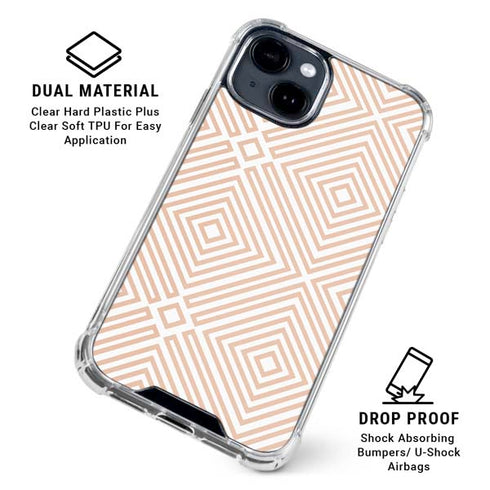 Modern Shapes iPhone 15 Clear Case