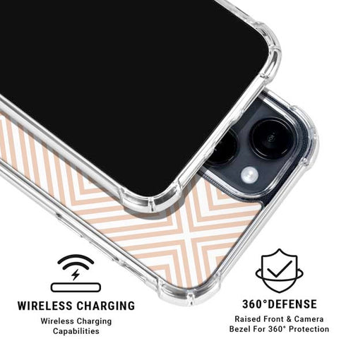 Modern Shapes iPhone 15 Clear Case