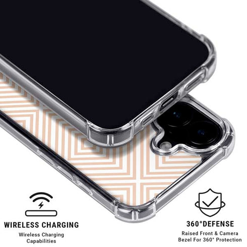 Modern Shapes iPhone 16 Plus Clear Case