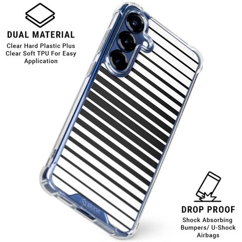 Modern Stripes Galaxy S25 Clear Case