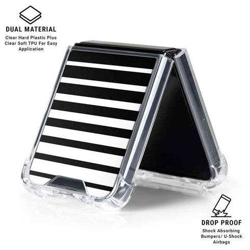 Modern Stripes Galaxy Z Flip6 Clear Case