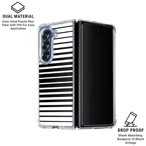Modern Stripes Galaxy Z Fold6 Clear Case