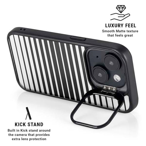 Modern Stripes iPhone 14 Plus Kickstand Case