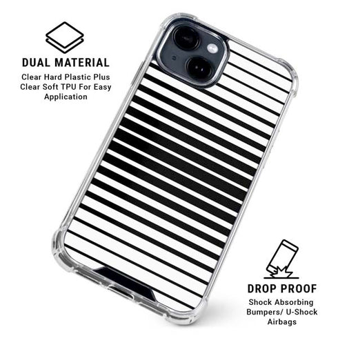 Modern Stripes iPhone 15 Clear Case
