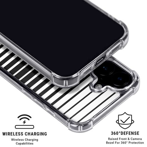 Modern Stripes iPhone 16 Plus Clear Case