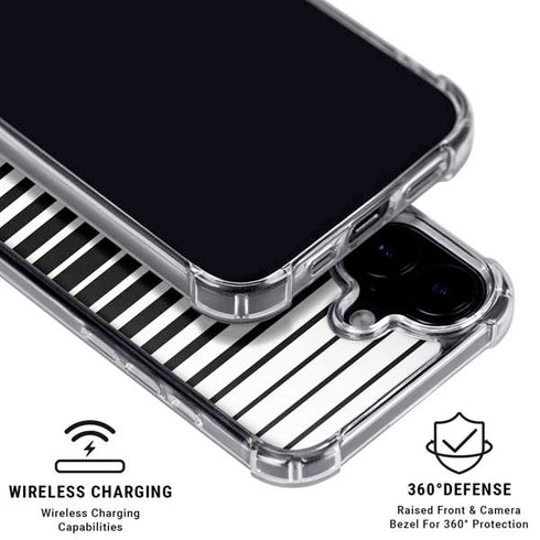 Modern Stripes iPhone 17 Clear Case