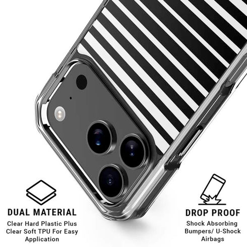Modern Stripes iPhone 18 Pro Clear Case