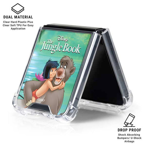 Disney Jungle Book Mogli and Baloo Galaxy Z Flip7 Clear Case