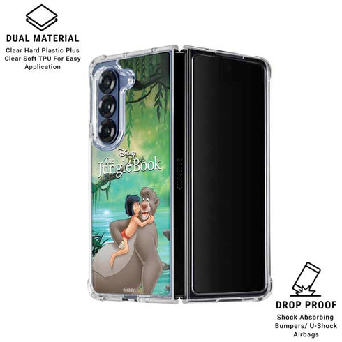 Disney Jungle Book Mogli and Baloo Galaxy Z Fold7 Clear Case
