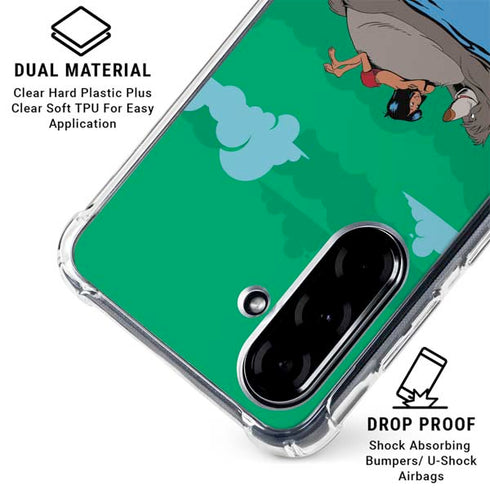 Disney Jungle Book Mogli and Baloo Swim Galaxy A36 5G Clear Case