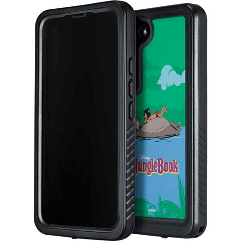 Disney Jungle Book Mogli and Baloo Swim Galaxy S24 Plus Waterproof Case