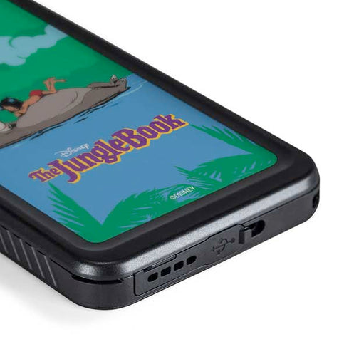 Disney Jungle Book Mogli and Baloo Swim Galaxy S24 Plus Waterproof Case