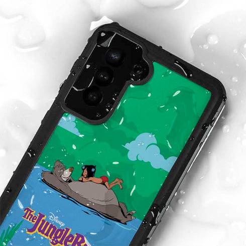 Disney Jungle Book Mogli and Baloo Swim Galaxy S24 Plus Waterproof Case