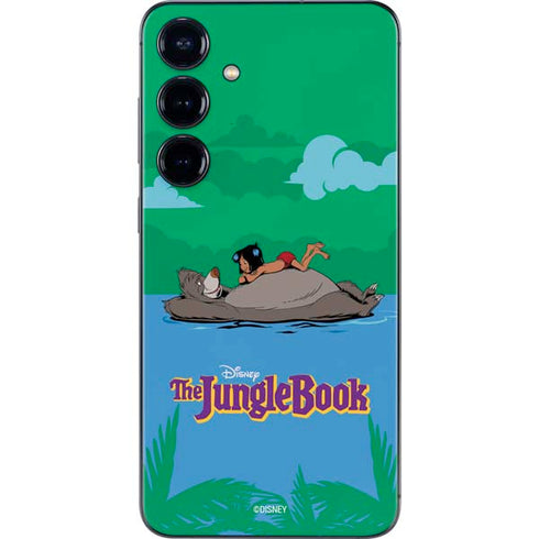 Disney Jungle Book Mogli and Baloo Swim Galaxy S25 Skin