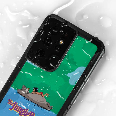 Disney Jungle Book Mogli and Baloo Swim Galaxy S24 Ultra Waterproof Case