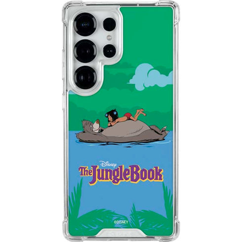 Disney Jungle Book Mogli and Baloo Swim Galaxy S25 Ultra Clear Case