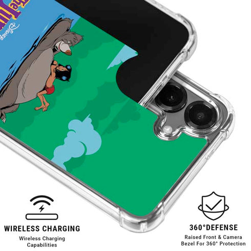 Disney Jungle Book Mogli and Baloo Swim Galaxy S26 Clear Case