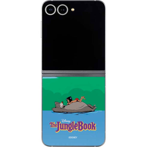 Disney Jungle Book Mogli and Baloo Swim Galaxy Z Flip6 Skin