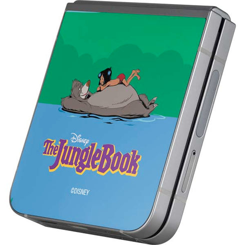 Disney Jungle Book Mogli and Baloo Swim Galaxy Z Flip6 Skin