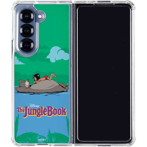 Disney Jungle Book Mogli and Baloo Swim Galaxy Z Fold6 Clear Case