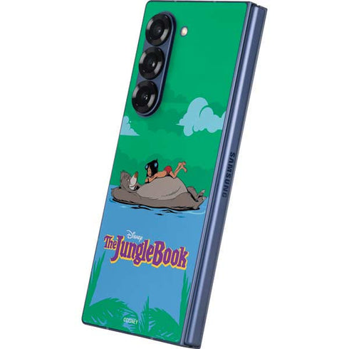 Disney Jungle Book Mogli and Baloo Swim Galaxy Z Fold6 Skin