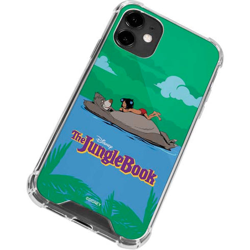 Disney Jungle Book Mogli and Baloo Swim iPhone 12 Clear Case