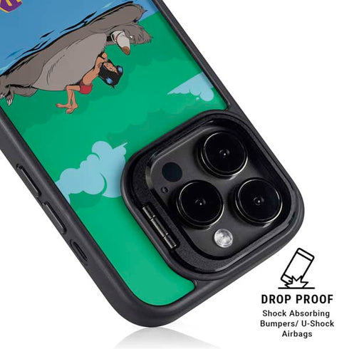 Disney Jungle Book Mogli and Baloo Swim iPhone 15 Pro Max Kickstand Case