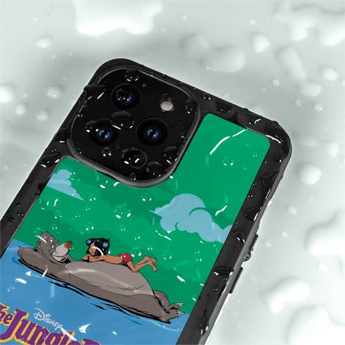 Disney Jungle Book Mogli and Baloo Swim iPhone 15 Pro Waterproof Case