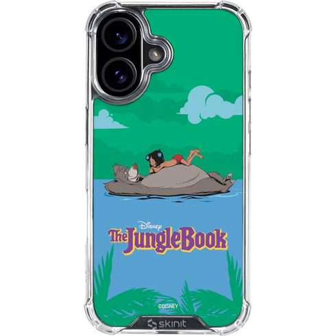 Disney Jungle Book Mogli and Baloo Swim iPhone 16 Clear Case