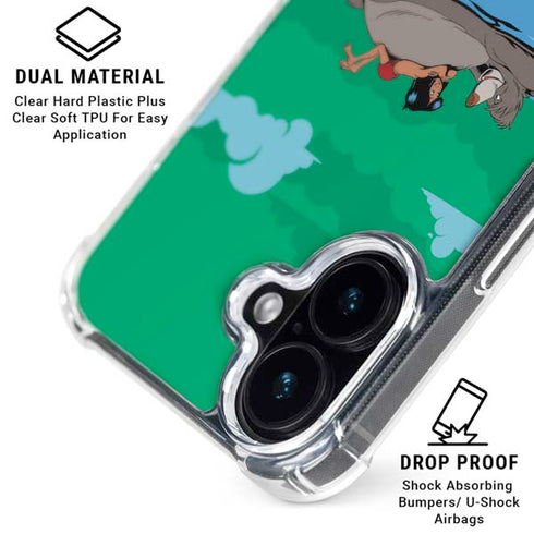 Disney Jungle Book Mogli and Baloo Swim iPhone 16 Clear Case
